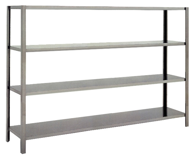 Stainless Steel Preparation 1570 mm Stainless Steel Shelving with 4 Solid  Shelves (132948)