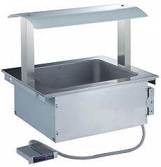 Electrolux Professional DI2DBMO EINBAU-WARMLUFT-BAIN-MARIE 2GN + AUFSATZ (Code 340308)